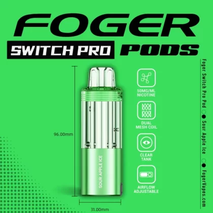 Sour Apple Ice Foger Switch Pro Pod 30K Puffs