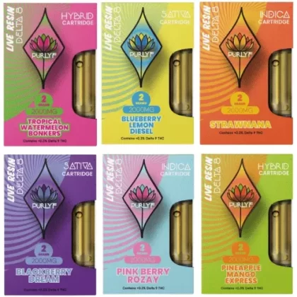 Purlyf | Live Resin Delta 8 THC Cartridge – 2g