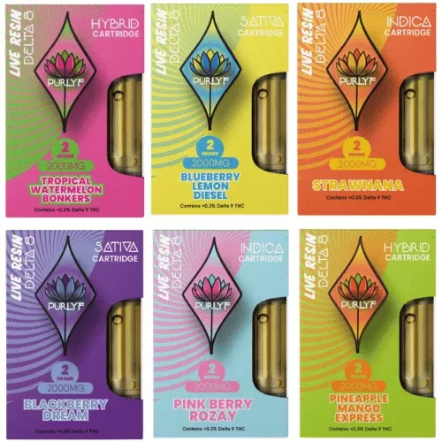 Purlyf | Live Resin Delta 8 THC Cartridge – 2g