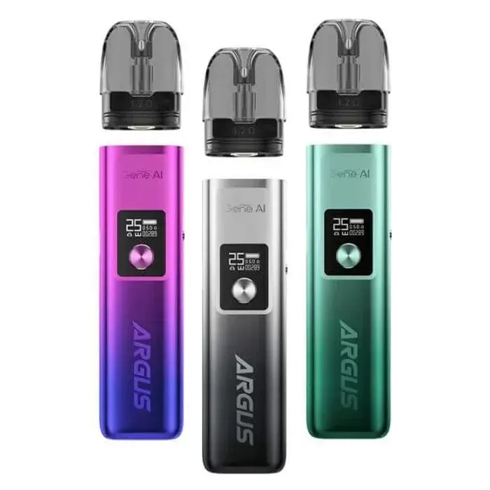 VooPoo Argus G 25W Pod System - Color#Gloss Black>Aurora Blue>Racing Green>Space Grey>Satin Blue>Glow Pink>Sand Drift Gold