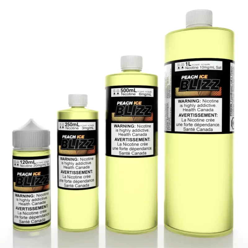 Peach Ice - Ontario, Quebec, Alberta, Manitoba, New Brunswick, PEI, Nova Scotia, Other Provinces; Vape Product, Vape Product; Vape Product, Vape Product