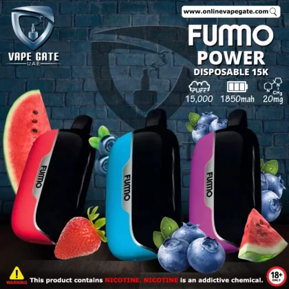Fummo Power Disposable Vape (15,000 Puffs) - Strawberry Watermelon / 20 mg