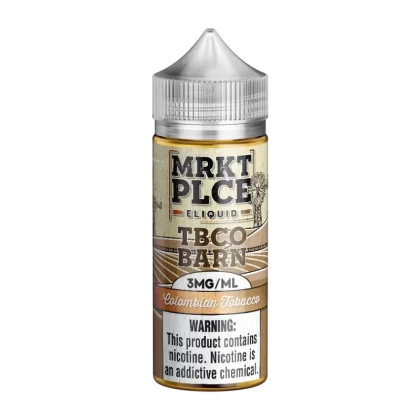MRKTPLCE - “TBCO BARN” Colombian Tobacco - 100ML E-Liquid - 6MG