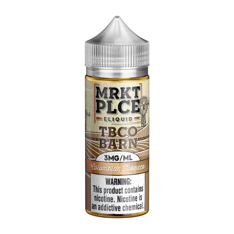MRKTPLCE - “TBCO BARN” Colombian Tobacco - 100ML E-Liquid - 6MG