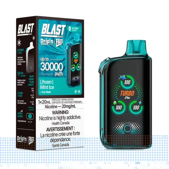 Drip’n by Envi x Fasta Blast 30K Disposable – Mint Ice