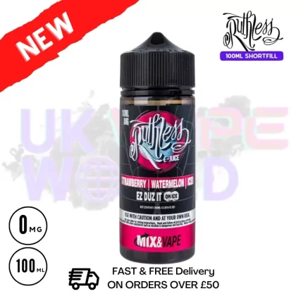 Ez Duz It On ICE Ruthless 100ml shortfill e liquid – £7.99