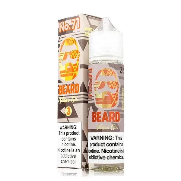 No. 71 Sweet and Sour Sugar Peach by Beard Vape Co 60mL - Vape Product, Vape Product