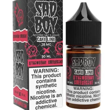 Sadboy Salt Cake Line Strawberry Cheesecake eJuice - Vape Product; Vape Product, Vape Product
