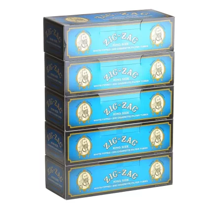 Zig Zag Filter Tubes White 5 Cartons of 200