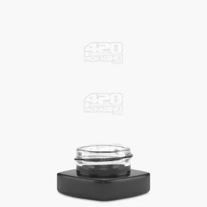 Matte Black Glass Pillow Concentrate Jar | 32mm – 5mL – 250 Count - Vape Store