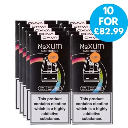 Box Of 10 – OXVA Nexlim Replacement Pods 2ml Multipack - Vape Product; 0.6Ohms, 0.8Ohms