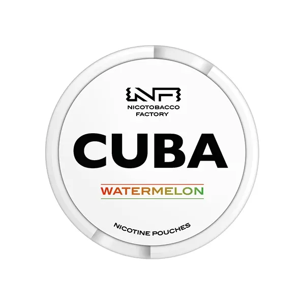 CUBA White Nicotine Pouches Watermelon - Strength#16mg (9FA716)