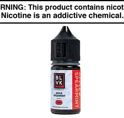 APPLE SPEARMINT ICE BY BLVK MINT SALT 30ML - Vapejuice