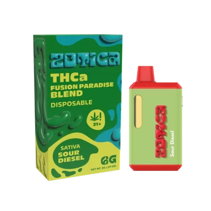 Zotica Green Hulk Sour Diesel THC-A Vaporizer – 6000mg