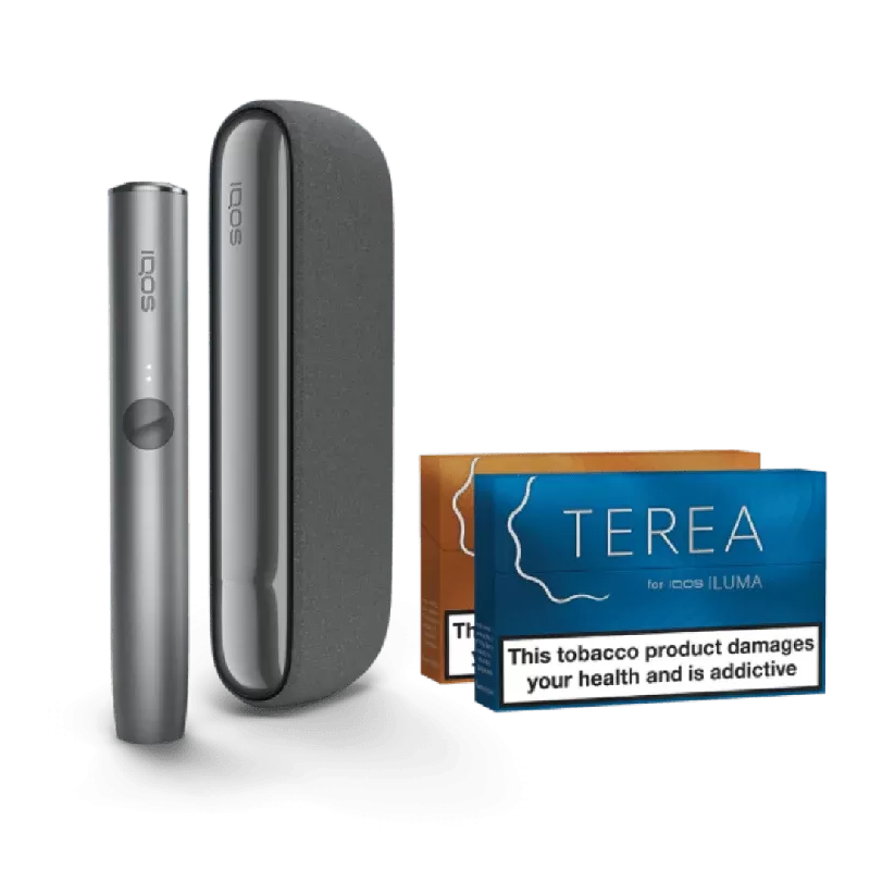 IQOS ILUMA Starter Kit - Azure Blue, Pebble Grey; Amber – Balanced & Roasted, Blue – Cooling & Deep; Amelia Pearl, Twilight Pearl