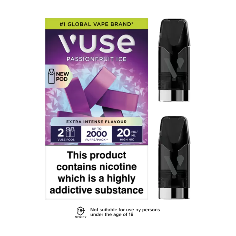 Passion Fruit Ice Vuse Pro Pods - 10mg - Vape Product