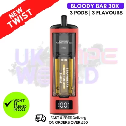 Straw Watermelon Bubblegum Bloody Bar 30K Triple-Twist Kit