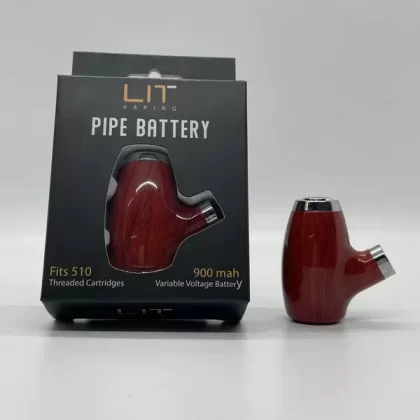 Lit Smoking Pipe Cartridge Battery