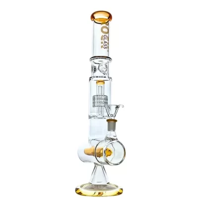 FusionFlow 16″ Rock Glass Dual-Chamber Matrix Bong
