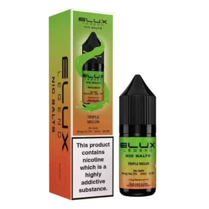 Triple Melon Elux Nic Salts e Liquid 10ml – TPD - Vapestorm Co