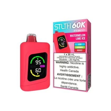 STLTH 60K Disposable Vape – Watermelon Lime Ice - Eliquidsupply