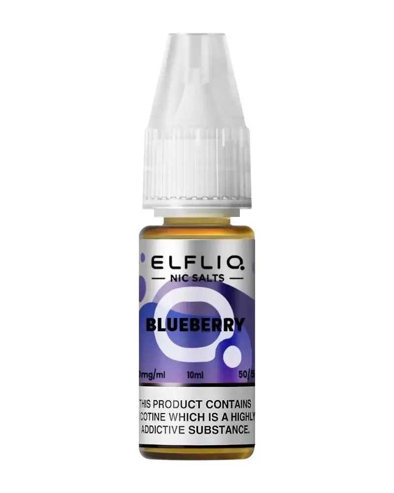 Elf Bar Elfliq Blueberry Nic Salt Vape Juice - Strength