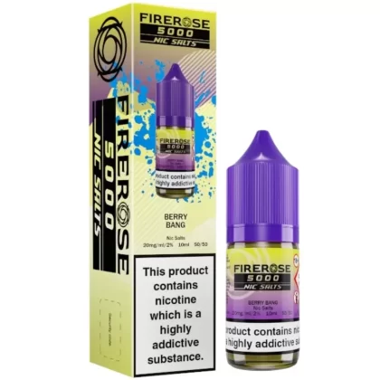 Berry Bang Nic Salt E-Liquid Firerose 5000 by ELUX (10ml) - Vape Product, Vape Product