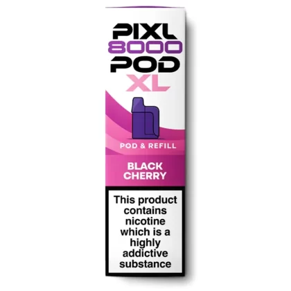 Black Cherry Pixl 8000 Refill Pod - 20 mg/ml