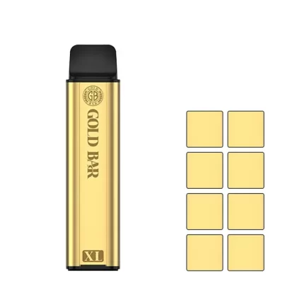 Gold Bar XL Prefilled Pod Kit - Apple Peach, Banana Ice (7EE7C7)