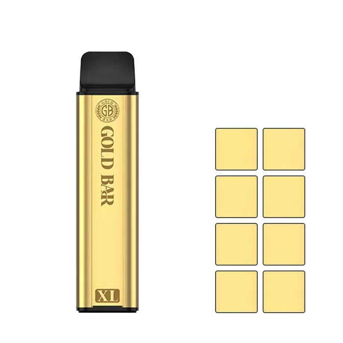 Gold Bar XL Prefilled Pod Kit - Apple Peach, Banana Ice (7EE7C7)