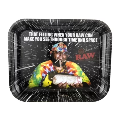 RAW® Rolling Tray | ‘OPPS’ | Large – 13″ x 11″ – Metal