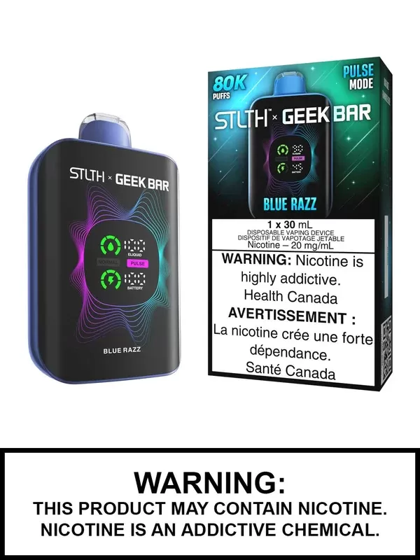 Blue Razz STLTH x Geek Bar 80K Disposable Vape