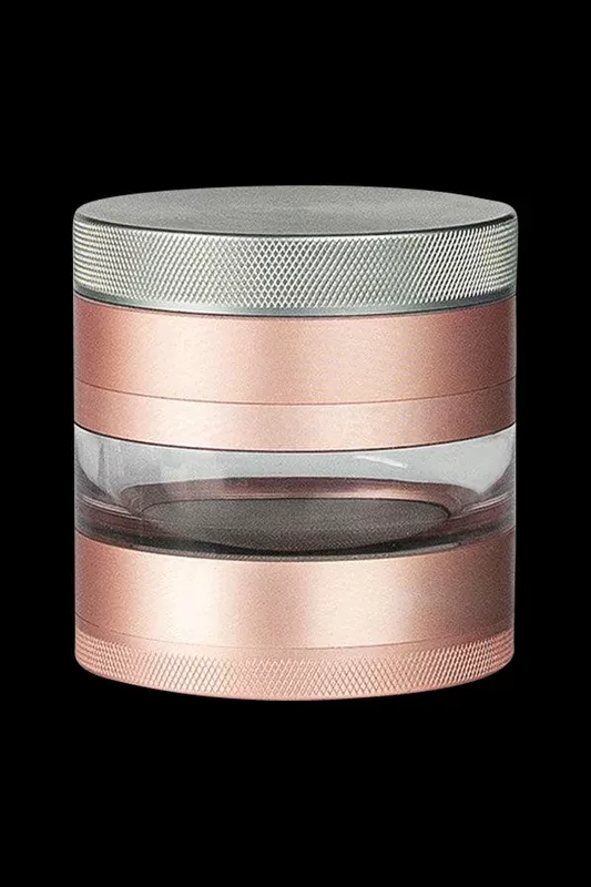 Kannastor 4-Piece Jar Body Grinder - Size#2.2">2.5"~Color#Silver>Black>Gunmetal>Rose Gold