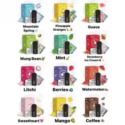 ZGAR Absolute Zero Pod – 3% Nicotine | Compatible with RELX Infinity, Phantom & More | 30+ Flavors | Ships FREE in USA Only