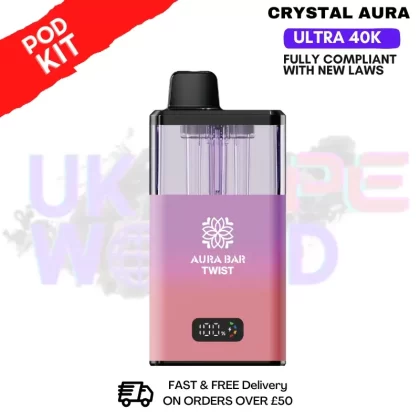 Berry Blaze Crystal AURA 40K Puff Pod Kit