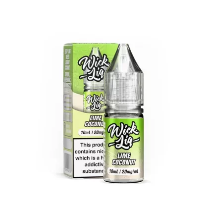 Wick Liq Bar Juice Lime Coconut 10ml Nic Salts E-Liquid - Vapestore Co