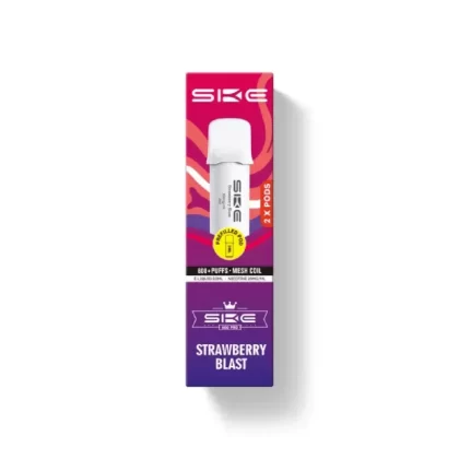 SKE Crystal Pro 600 Strawberry Blast Prefilled Pod - Nicotine Strength#20mg