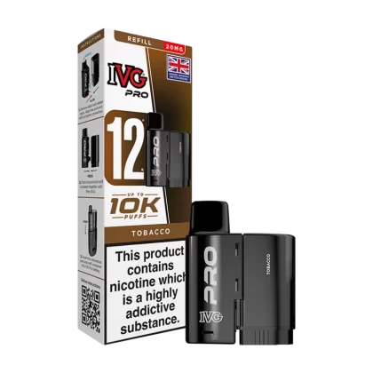 Tobacco IVG Pro 12 Refill Pack - 20mg