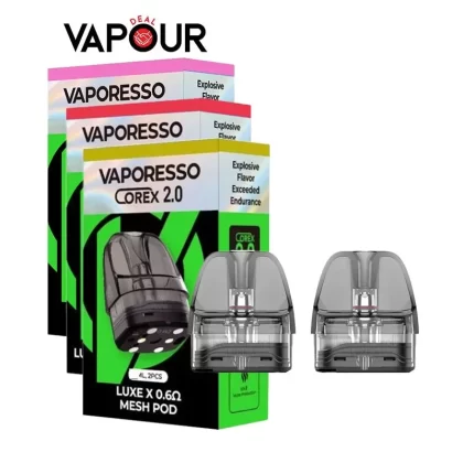 Vaporesso Luxe X Replacement Pods - 0.8ohm MTL Mesh
