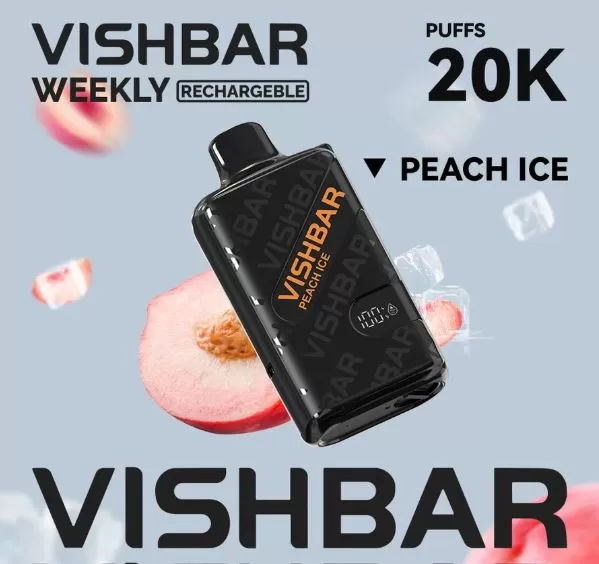 Vishbar Weekly Rechargeable Disposable Vape (20,000 Puffs) - Strawberry Watermelon / 50 mg - Image 3