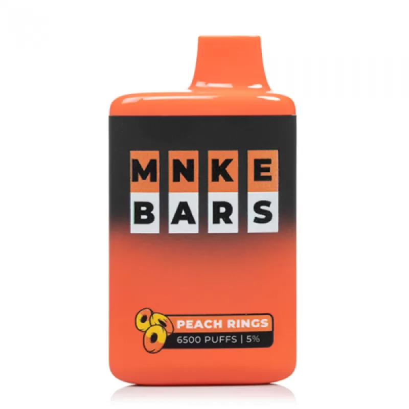 MNKE Bars Disposable Vape – Peach Rings 6500 Puffs