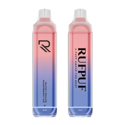 RUFPUF GLITZY GRAPE RASPBERRY ICE DISPOSABLE VAPE 7500 PUFFS (50 mg)