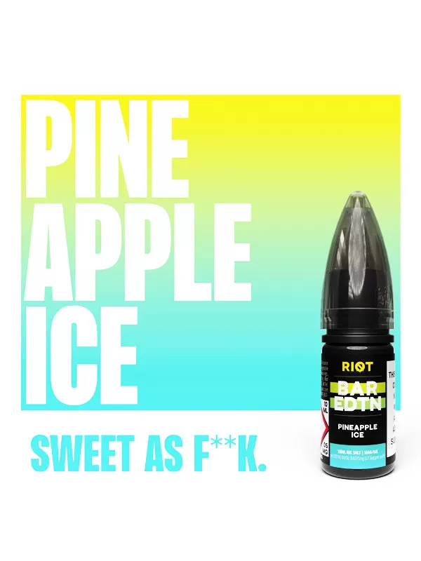 Pineapple Ice BAR EDTN Riot Squad Nic Salt E-Liquid - 5mg - Image 2