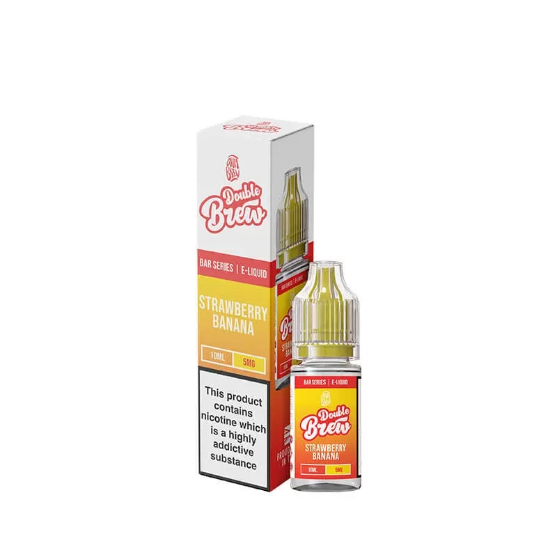 Ohm Brew Double Brew Strawberry Banana 10ml Nic Salt E-Liquid - Vape Product, Vape Product