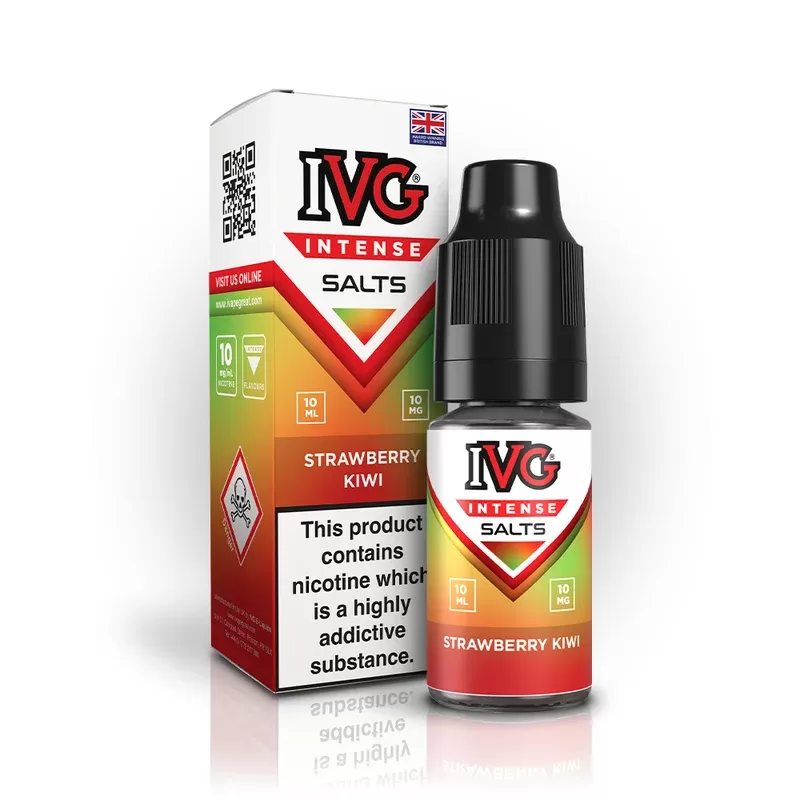 IVG Intense Nic Salt E Liquid Strawberry Kiwi - Nicotine strength#20mg>10mg (A1439A)