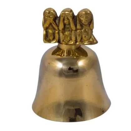 ZenN – Brass Bell Gold 3 Monkeys