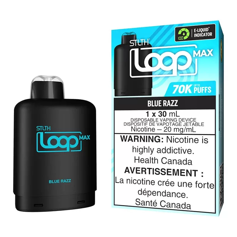STLTH Loop Max E-Liquid Pod Pack – Blue Razz - Nicotine Strength#20mg/ml