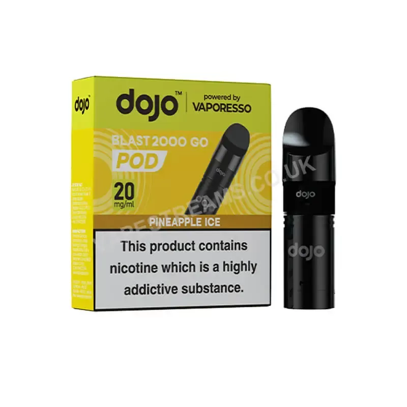 Dojo Blast 2000 Go Pineapple Ice Prefilled Pod - Vapestreams Co