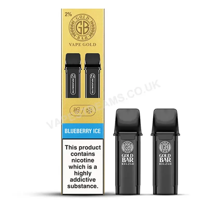 Gold Bar Reload Blueberry Ice Prefilled Pod - Vapestreams Co