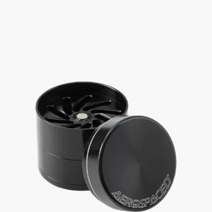 Aerospaced | Aluminum Metal Toothless Grinder | 4 Piece – 50mm – Black